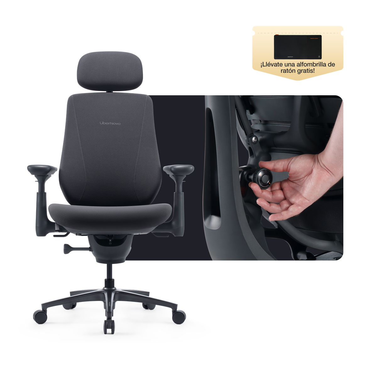 Silla ergonómica dinámica LiberNovo Maxis
