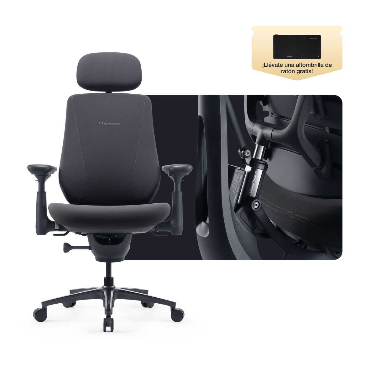 Silla ergonómica dinámica LiberNovo Maxis
