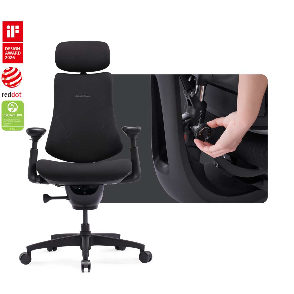 Silla ergonómica dinámica LiberNovo Omni SE
