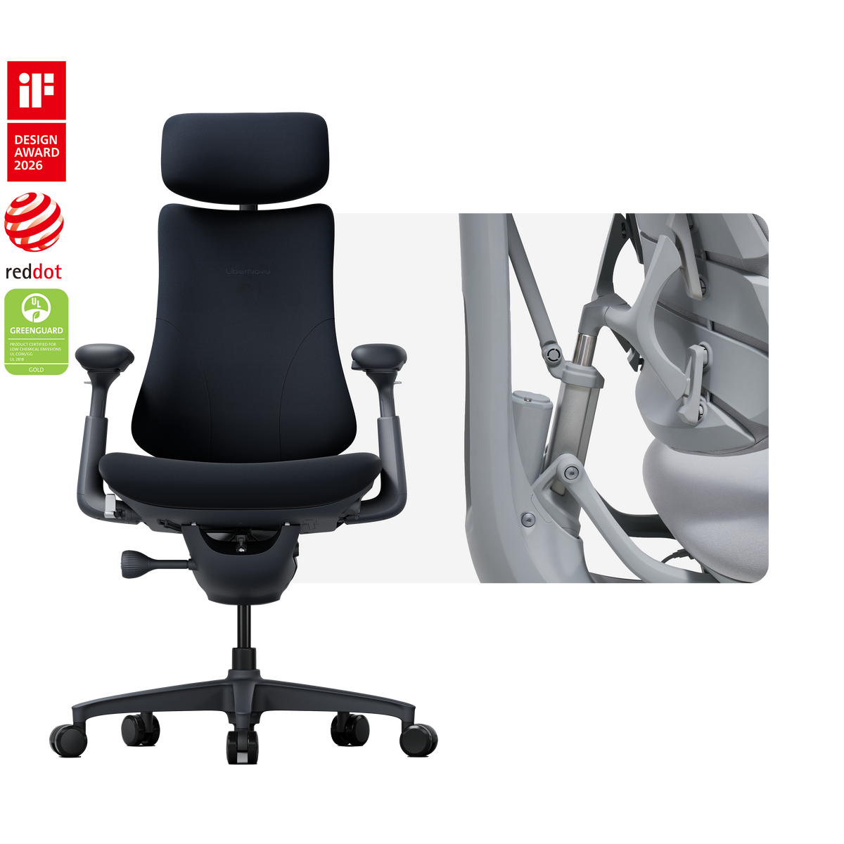 Silla ergonómica dinámica LiberNovo Omni
