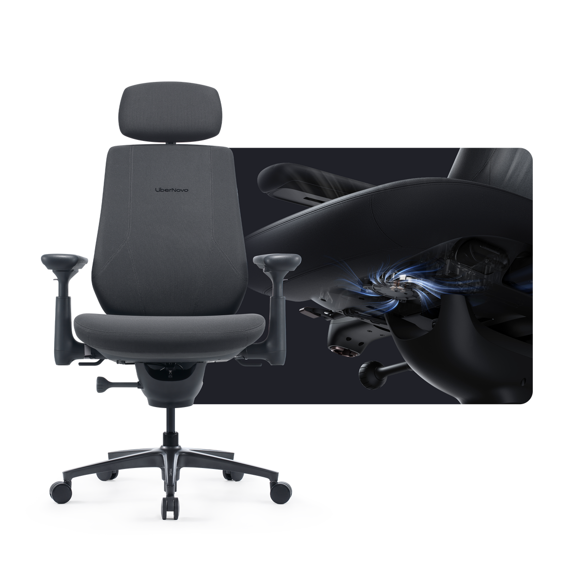 Silla ergonómica dinámica LiberNovo Maxis
